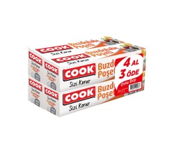 Cook Buzdolabı Poşeti 3+1 Eko Paket, Orta Boy  